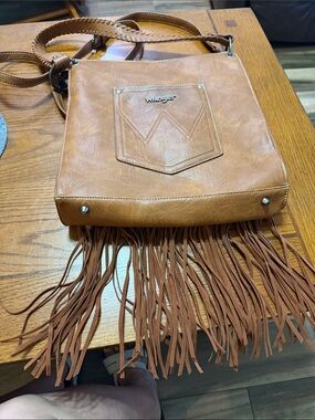 Wrangler Brown Fringe Shoulder Crossbody Bag